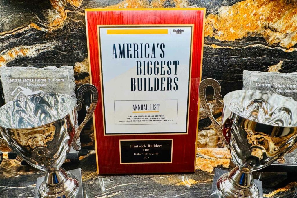 Plaque for Biggest Builders award